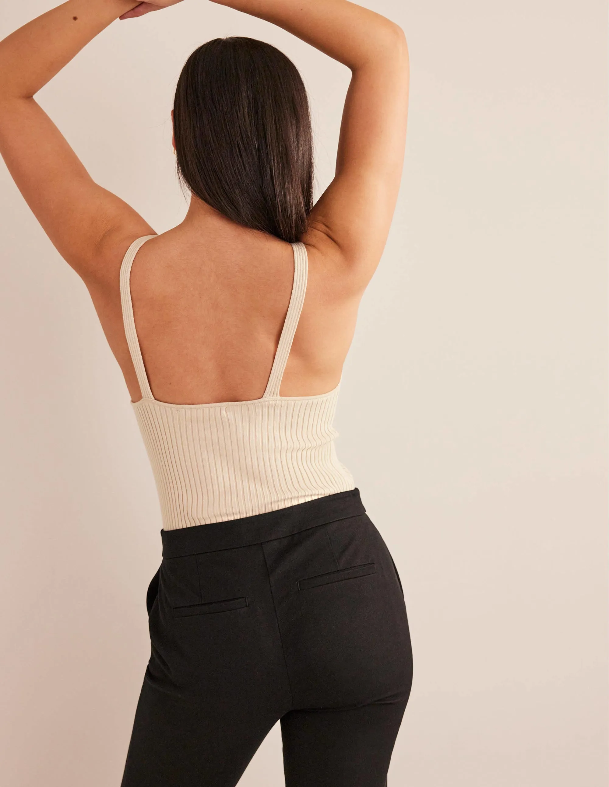 Ribbed Vest Top-Rope