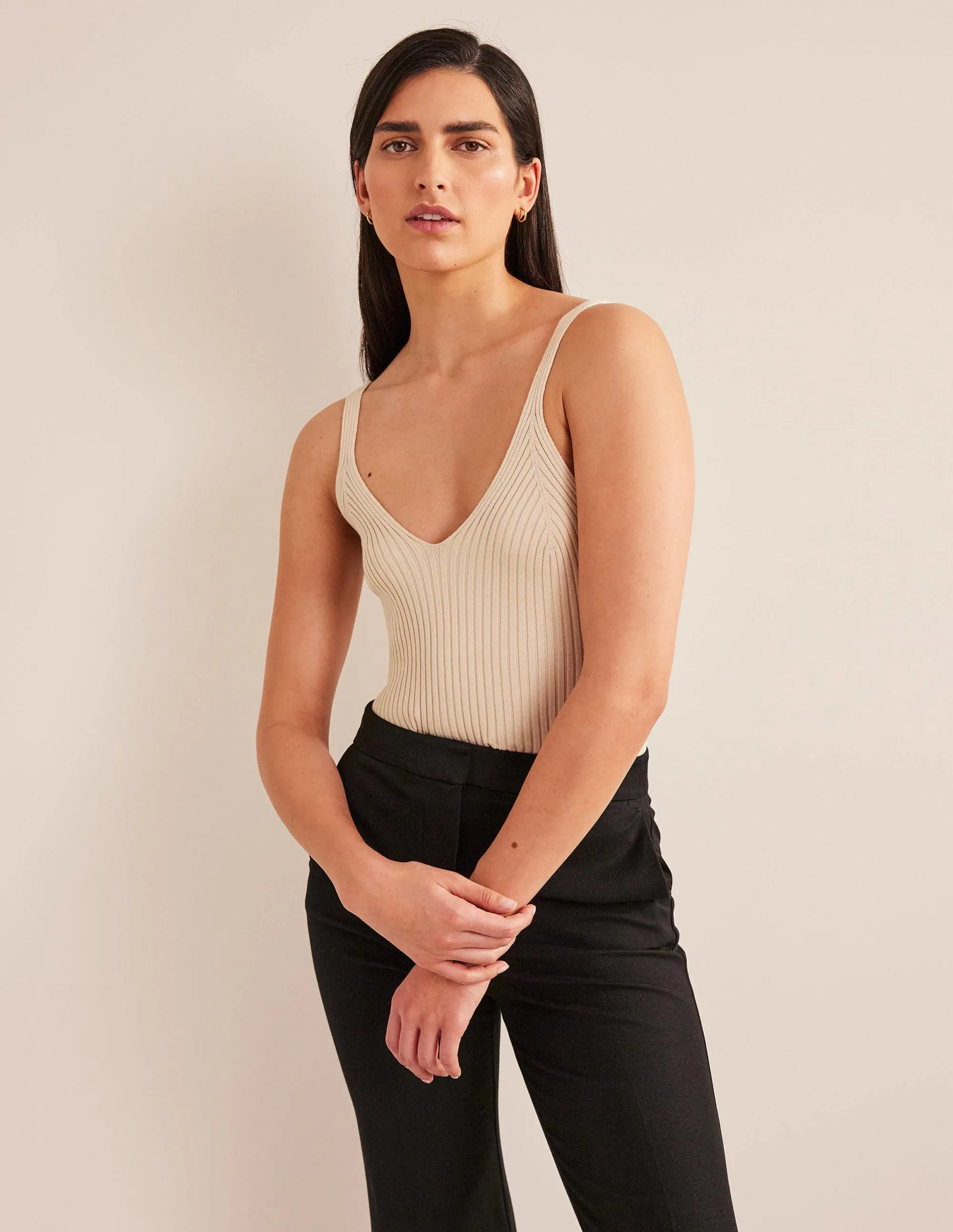Ribbed Vest Top-Rope