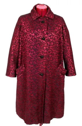Satin with Cut Out Velvet Scroll