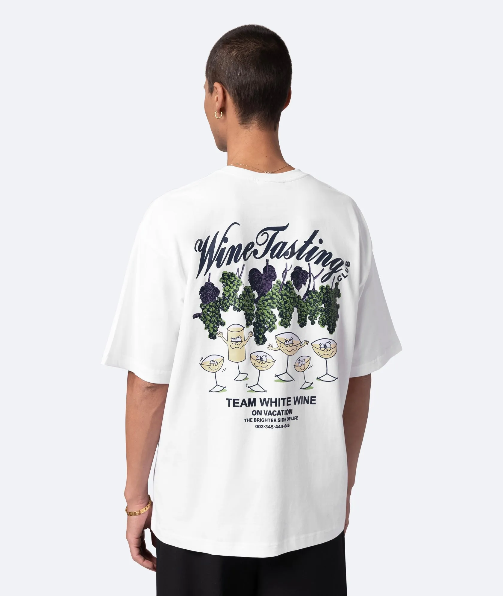Team White Wine T-Shirt - White