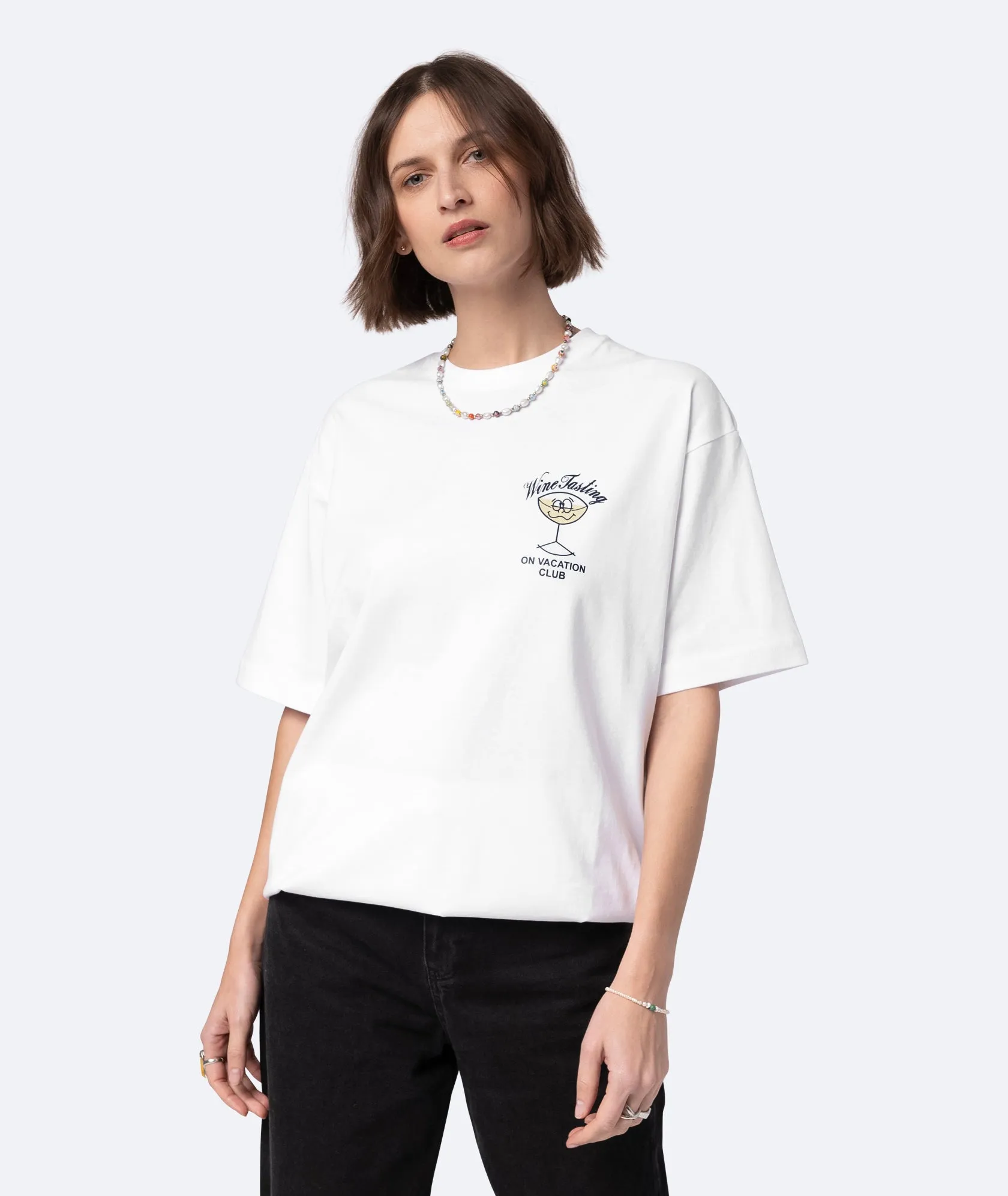 Team White Wine T-Shirt - White