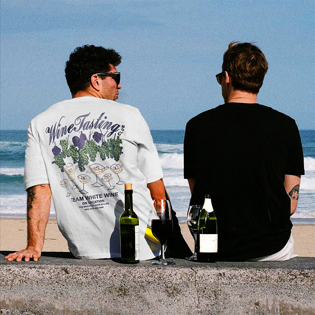 Team White Wine T-Shirt - White