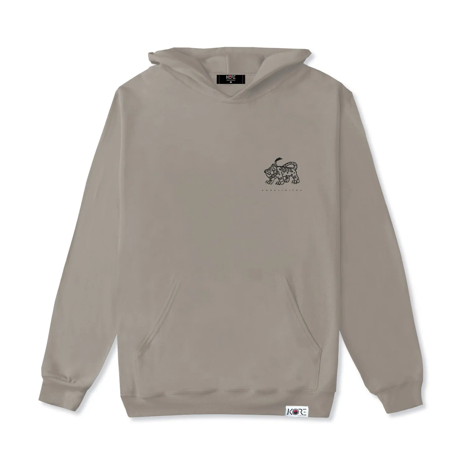 WHITE TIGER HOODIE (CEMENT)