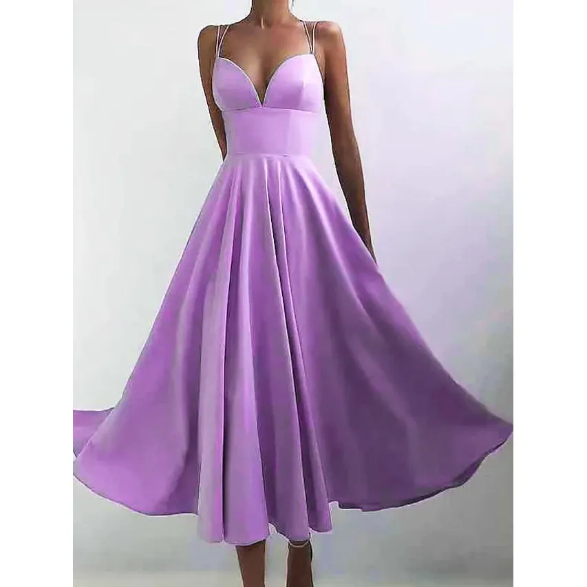 Women's Sleeveless Solid Color Open Back Maxi Dress